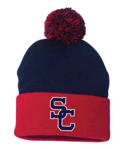 Spencer-Columbus Football Pom Pom Hat