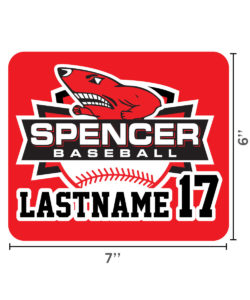 Spencer Rockets Baseball - Window Decal